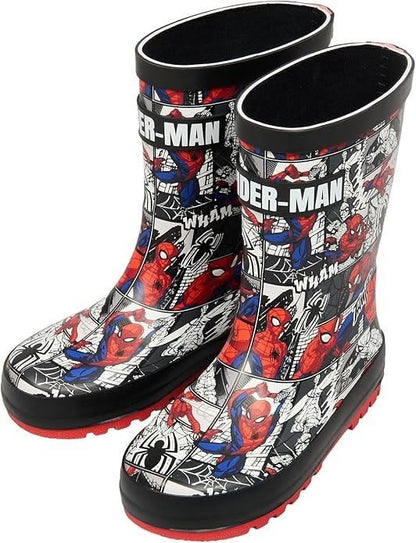 Marvel Spiderman Boys Wellington Boots Waterproof Kids Wellies Comic Superhero
