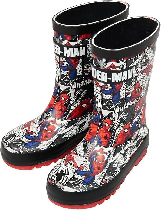 Marvel Spiderman Boys Wellington Boots Waterproof Kids Wellies Comic Superhero