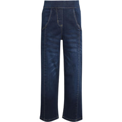 Kids Girls Relaxed Straight Fit Boot Cut Jeans For Teens Cotton Jeans 5-13 Years