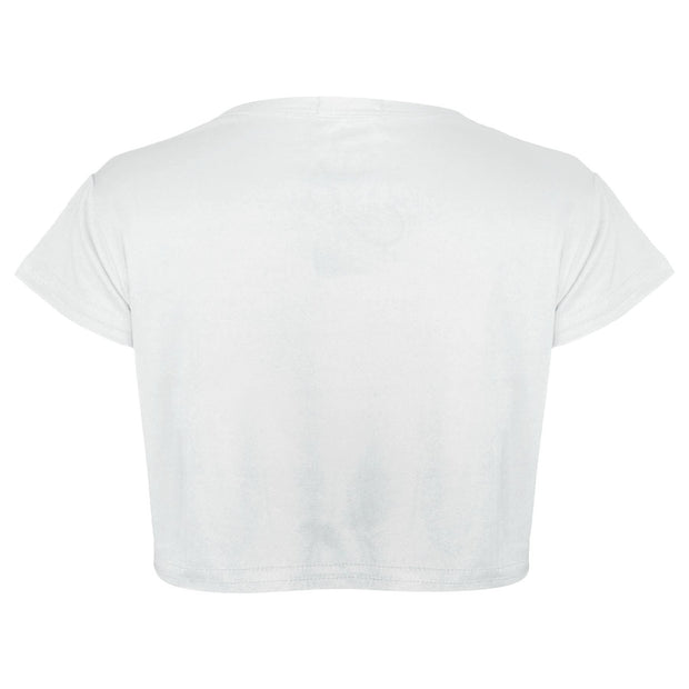 A2Z 4 Kids Girls Short Sleeves Crop Top Star Soft Feel Breathable Crop Top