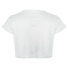 A2Z 4 Kids Girls Short Sleeves Crop Top Star Soft Feel Breathable Crop Top