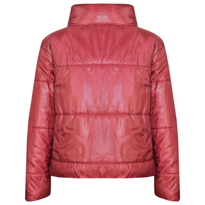 Girls Jacket Kids Wetlook Cropped Padded Quilted Puffer Bubble Jackets Coat 5-13