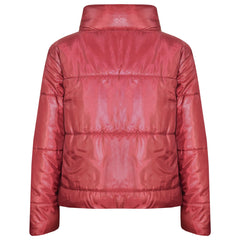 Girls Jacket Kids Wetlook Cropped Padded Quilted Puffer Bubble Jackets Coat 5-13