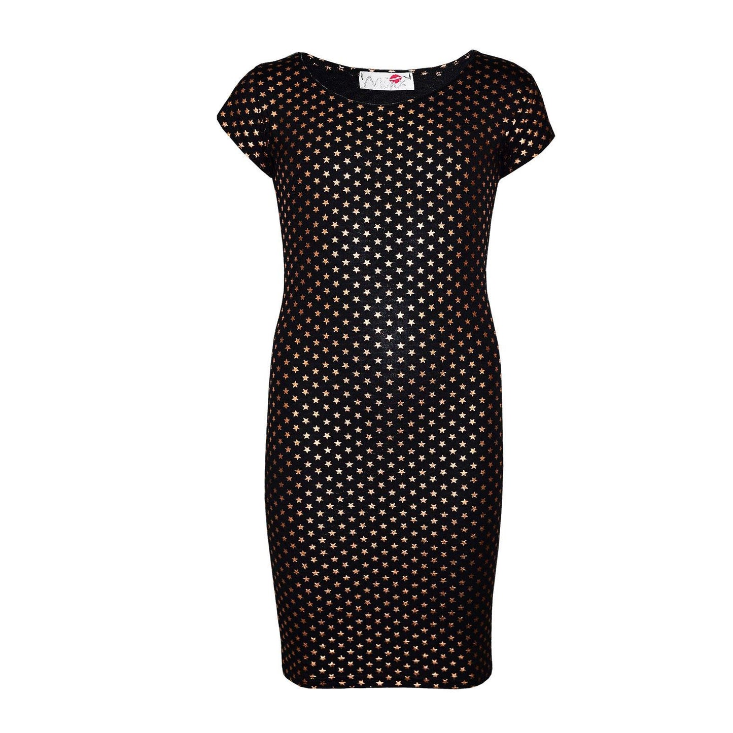 Kids Girls Star Print Midi Dress, Skater Dress & Fashion Legging Age 7-13 Years