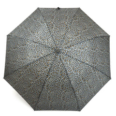 A2Z Ladies Leopard Walking Umbrella Soft Crook Handle Women Brolly 58cm Canopy