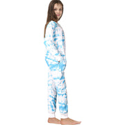 A2Z 4 Kids Cotton Onesie for Kids Onesie Pyjamas Lounge Wear Blue Tie Dye Printed Sleepsuit Comfy Gifts for Children Girls Age 5-6, 7-8, 9-10, 11-12 & 13