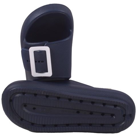 A2Z Girls Teens Open Toe Knitted Effect Lightweight Flat Ladies Walking Sliders