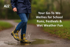 A2Z Ladies Tartan Wellington Ankle Boots Waterproof Tab Non-Slip PVC Rain Shoes