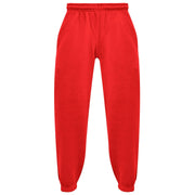 Kids Girls Boys Plain Jogging Bottoms Cuffed Joggers Sweatpants Trousers 2-14 Yr