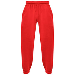 Kids Girls Boys Plain Jogging Bottoms Cuffed Joggers Sweatpants Trousers 2-14 Yr