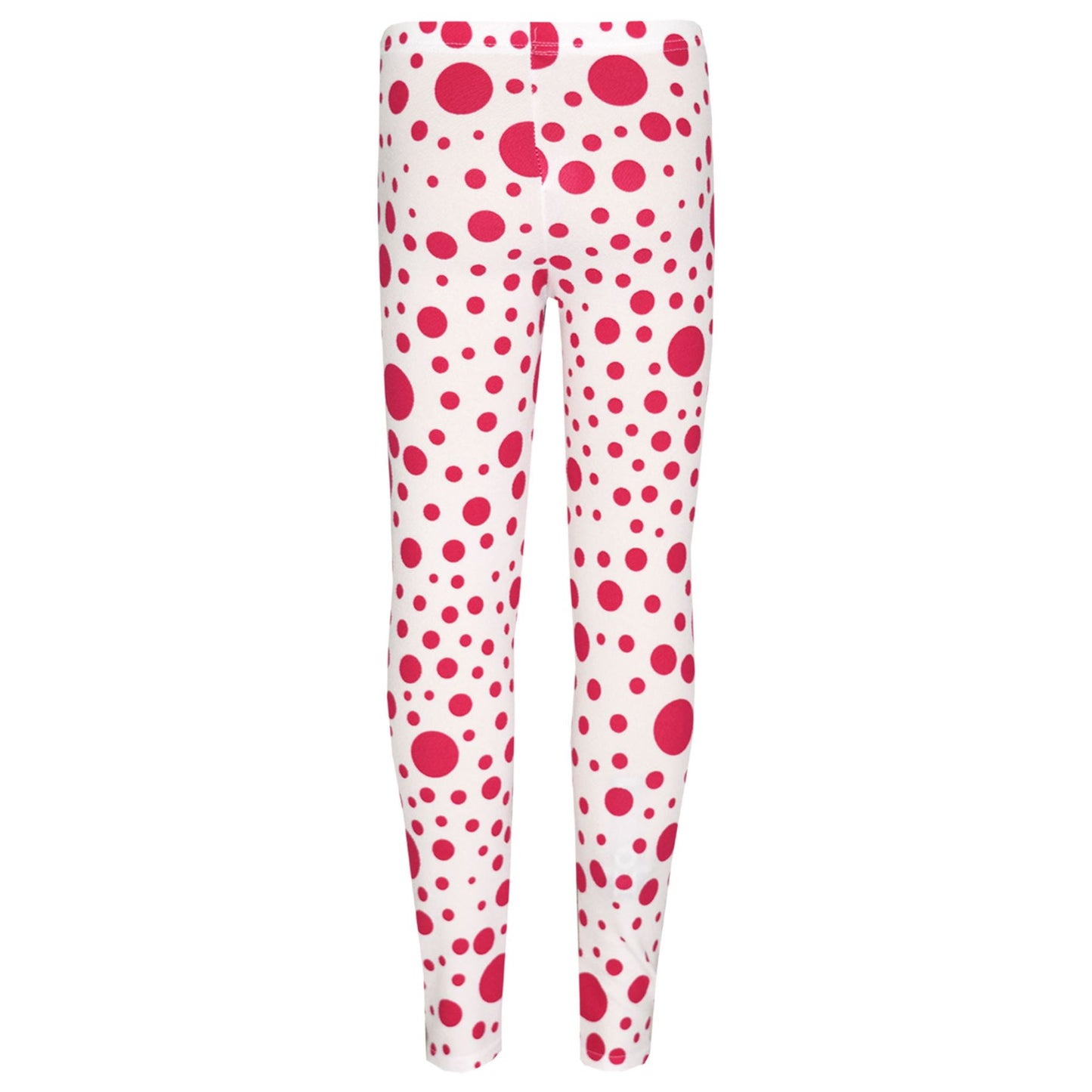 Girls Dresses Kids Pink Polka Dot Print Crop Top Legging Midi Skater Dress 7-13Y
