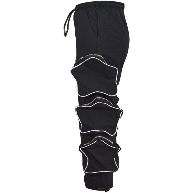 Kids Girls Cargo Trousers Elasticated Waist Comfortable Joggers Casual Pants
