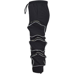 Kids Girls Cargo Trousers Elasticated Waist Comfortable Joggers Casual Pants