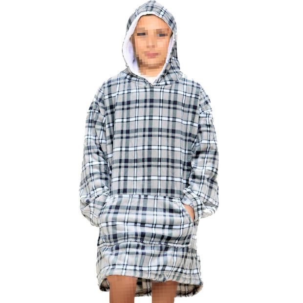 A2Z Unisex Mens Ladies Oversized Kangaroo Pocket Hooded Animal Wearable Blanket