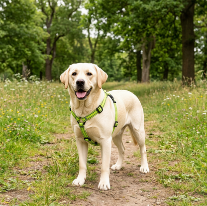 A2Z Dog Collar Harness And Lead Set Reflective Adjustable Walking Set
