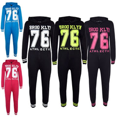 A2Z Onesie One Piece Kids Girls Boys Brooklyn Print Pyjamas Costume Gifts