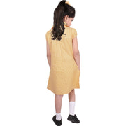 Girls Uniform School Dress Gingham Check Printed Dress With Matching Scrunchies - A2Z 4 Kids