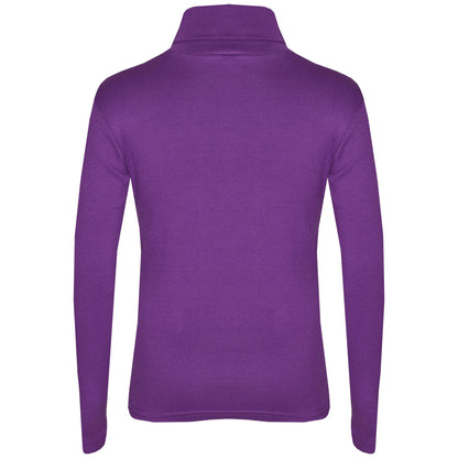 Kids Girls Polo Neck T Shirt Thick Cotton Turtleneck Jumper Long Sleeve Top 2-109