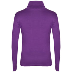 Kids Girls Polo Neck T Shirt Thick Cotton Turtleneck Jumper Long Sleeve Top 2-109