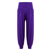 Kids Girls Ali Baba Style Plain Color Fashion Trendy Trouser 2-13 Years