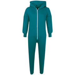 Kids Boys Girls Unisex Onesie Super Soft Fleece Hooded Zip Up Loungewear Costume