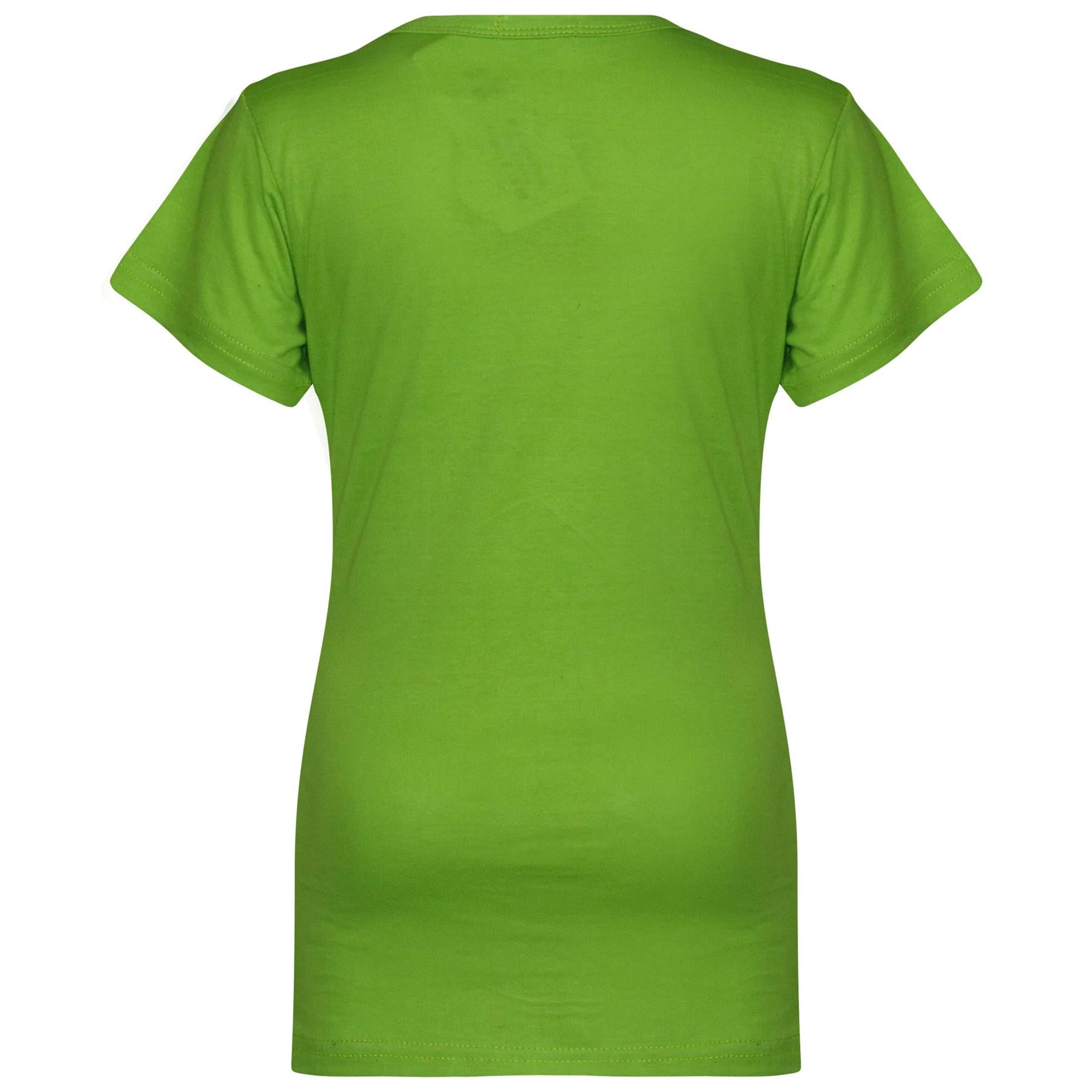 Kids Girls T Shirts Cotton Plain School T-Shirt Top New Age 2-13 Yr - A2Z 4 Kids
