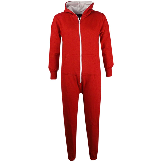 Kids Boys Girls Unisex Onesie Super Soft Fleece Hooded Zip Up Loungewear Costume