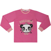 A2Z 4 Kids Girls Pyjamas Children PJs 2 Piece Set Panda Animal Dreamer Print Pink Lounge Suit for Children Top Bottom Pyjamas Loungewear Gifts Age 2-3, 3-4, 5-6, 7-8, 9-10, 11-12 & 13 Years