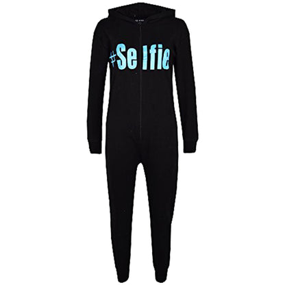 Kids Girls Boys #Selfie A2Z Onesie One Piece Summer Jumpsuit PJ's Age 7-13 Year