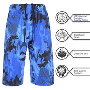 A2Z 4 Kids Boys 100% Cotton Shorts Comfort Stretch Camo Blue Pants Trendy Casual Summer Cool Lightweight Shorts For Boys Age 5 6 7 8 9 10 11 12 13 Years - A2Z 4 Kids