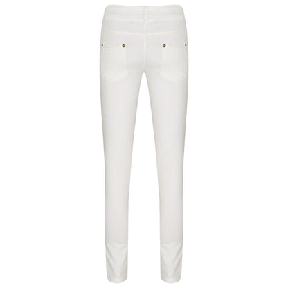Kids Skinny Jeans Girls Stretchy Jeggings Fit Pants Coloured Trousers 5-13 Years