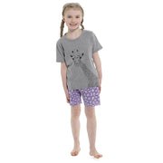 A2Z 4 Kids Girls Short Sleeve Jersey Cotton Short Pyjamas Nightwear Set 7-13