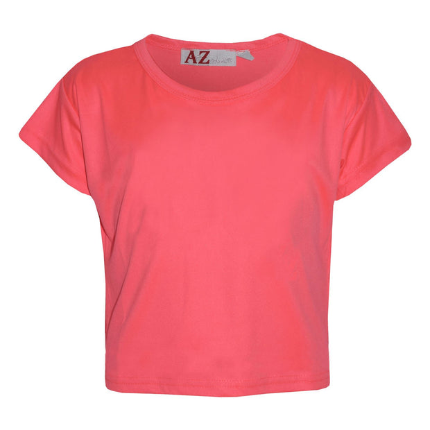 A2Z 4 Kids Girls Top Kids Plain Color Stylish Fahsion Trendy T Shirt Crop Top New Age 7-13 Years