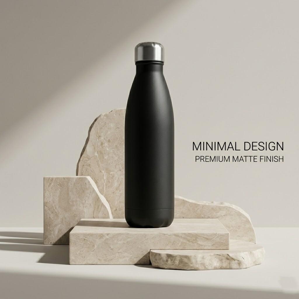 A2Z 500ml Stainless Steel Water Bottle Insulated Leakproof Flask Gym Travel