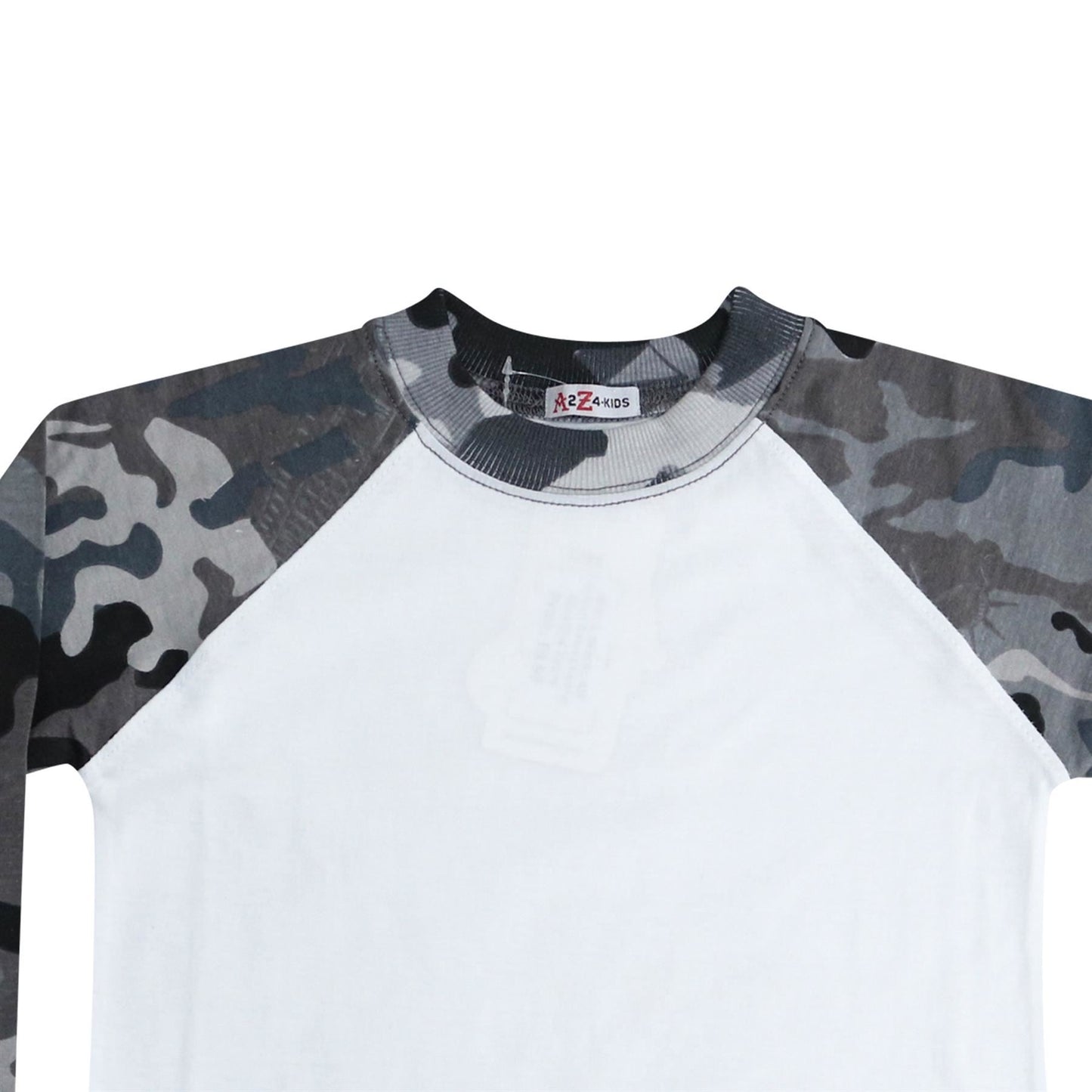 Kids Boys Girls T Shirts Plain Baseball Long Raglan Sleeves Sports Tees 2-13 Yrs