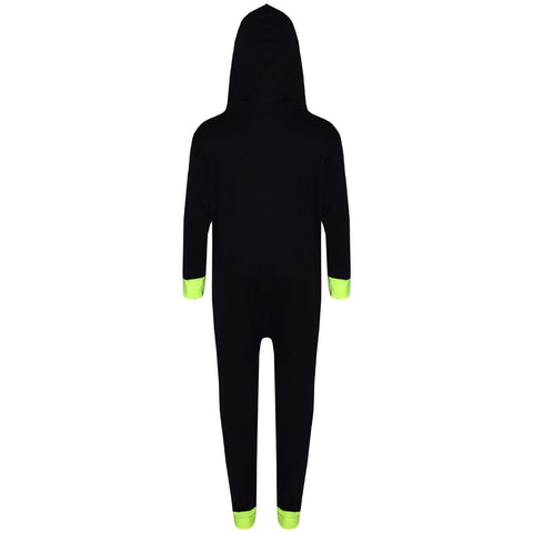 Kids Girls Boys Skeleton A2Z Onesie One Piece With Face Mask Halloween Costume