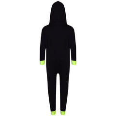 Kids Girls Boys Skeleton A2Z Onesie One Piece With Face Mask Halloween Costume