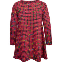 Kids Girls Swing Dress Long Sleeve Tweed Texture Flared Party Summer Dresses