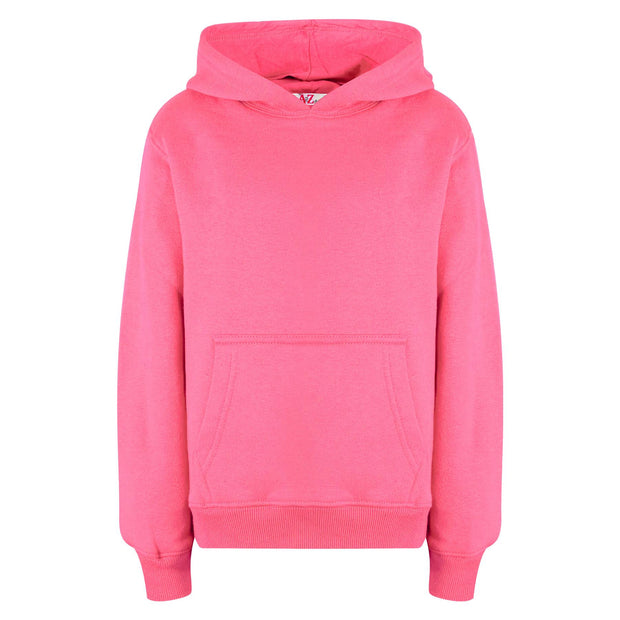 A2Z 4 Kids Girls Sweat Shirt Tops Designer's Casual Plain Neon Pink Pullover Sweatshirt Fleece Hooded Jumper Coats New Age 2 3 4 5 6 7 8 9 10 11 12 13 Years