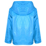 A2Z 4 Kids® Girls Boys Raincoats Jackets Kids Aqua Lightweight Kag Mac Waterproof Hooded Jacket Cagoule Rain Mac Age 5 6 7 8 9 10 11 12 13 Years