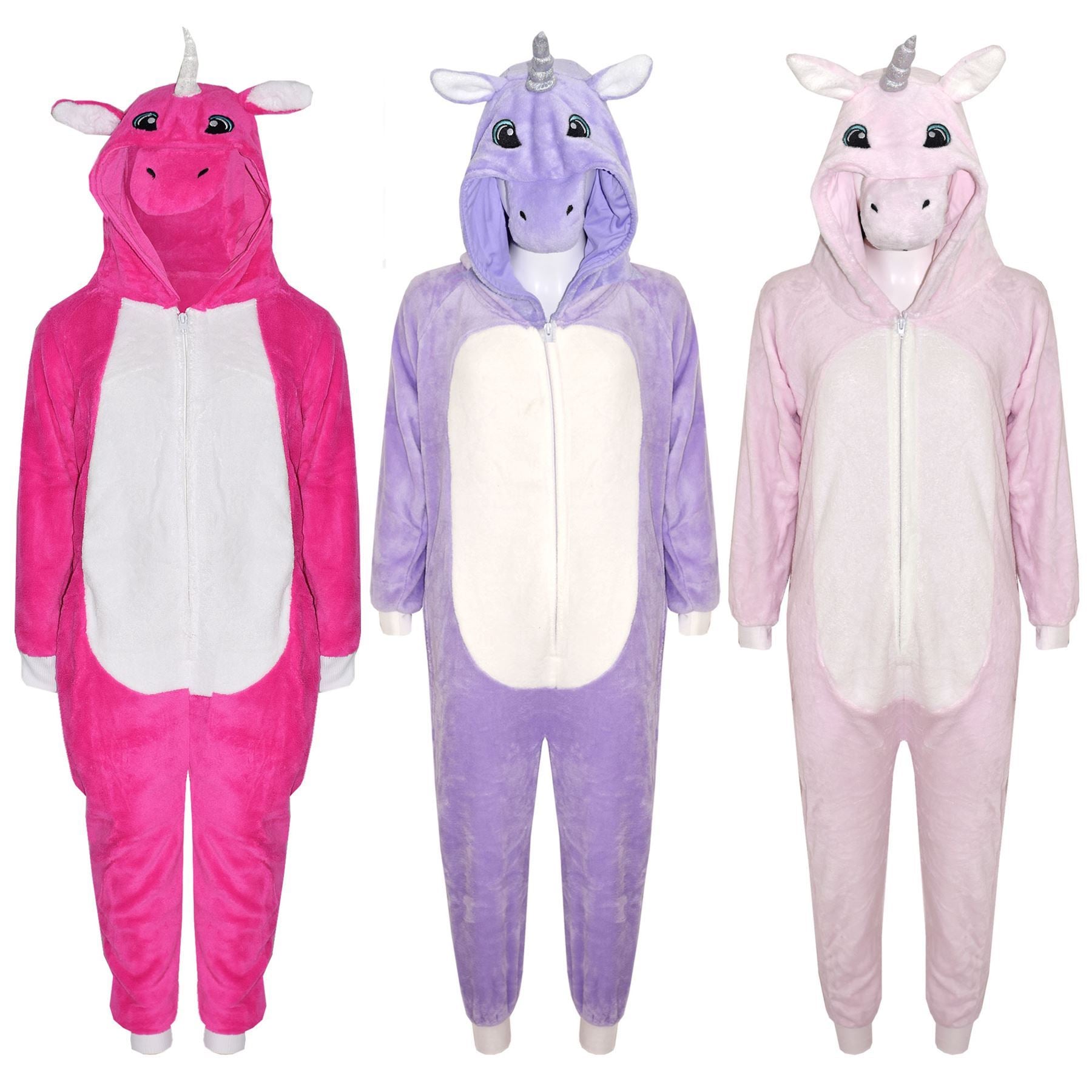 Kids Fleece A2Z Onesie One Piece Animal Pyjamas Unicorn Sleepsuit For Boys Girls