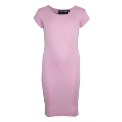A2Z 4 Kids Girls Bodycon Plain Midi Dress Party Outfit Casual Dress For Children
