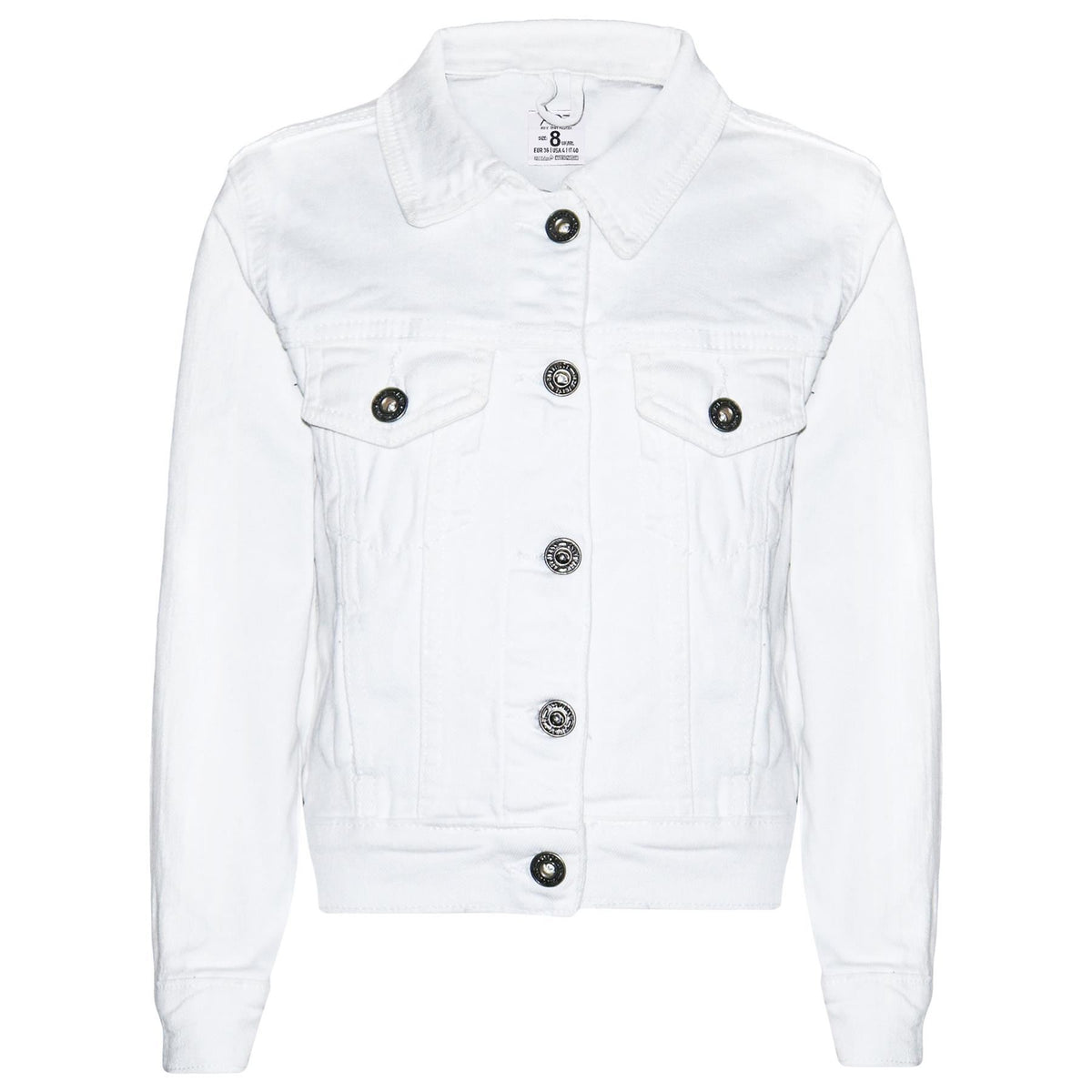 Women White Denim Jacket Cotton Casual Fashion Vintage Classic Streetwear Jeans
