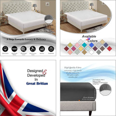 Easy Iron Percale Fitted Sheet Cotton Single Double King Super King Bed Sheet