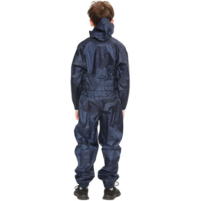 Girls Boys Raincoat Kids Puddle Suit All in One Waterproof Hooded Rainsuit