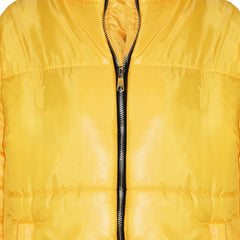 Girls Jacket Kids Wetlook Cropped Padded Quilted Puffer Bubble Jackets Coat 5-13