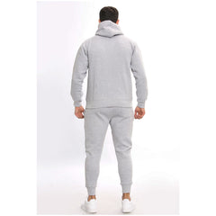 Mens Plain Tracksuit Hoodie Sweatpants Casual Gents Gym Exercise Adults Fashion