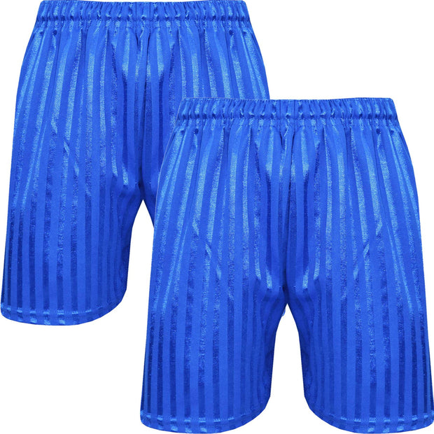 A2Z 4 Kids Shadow Stripe PE Shorts Pack of 2 Football Gym Shorts Age 2-13 Years
