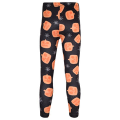 Girls Halloween Legging Spider Web Skull Print Leggings Fancy Costume 3-13 Years