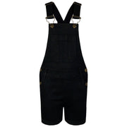 Kids Girls Denim Stretch Dungaree Shorts Jumpsuit Playsuit All In One 7-13 Years